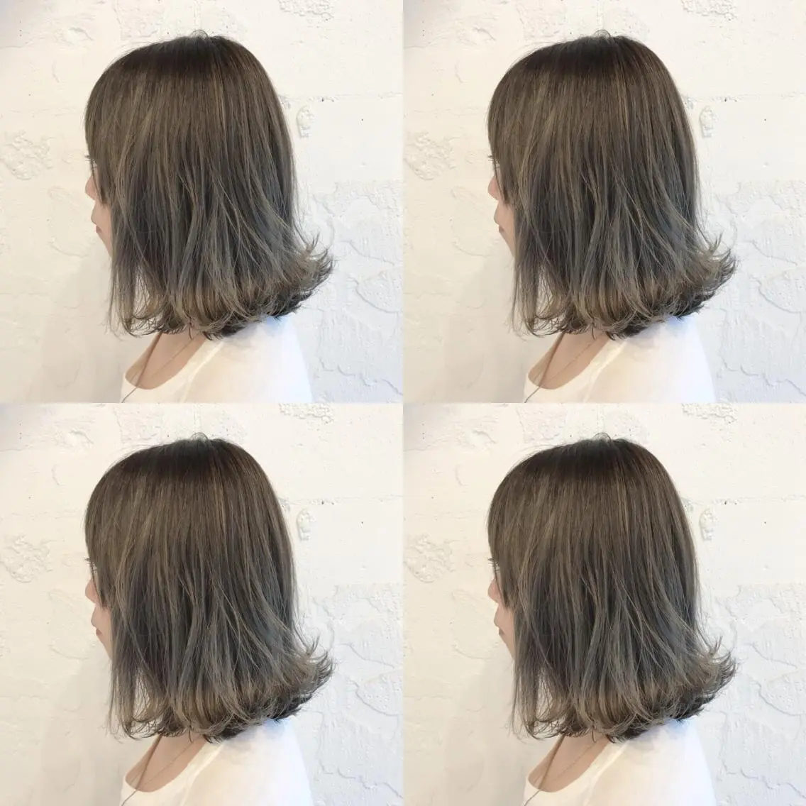 ミディアム カラー カット ヘアカラー トリートメント 嶋佐 昌大 シマサマオのヘアスタイル