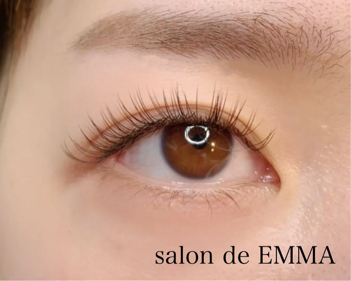 マツエク・マツパ カラーマツエク フラットラッシュ salon de EMMA.石垣のマツエク・マツパデザイン
