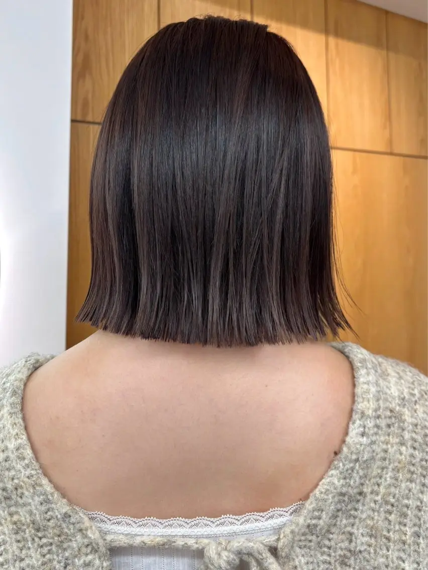 ショート ヘアカラー トリートメント ボブ/透明感カラー/ 似合わせ🌿高田知那のヘアスタイル