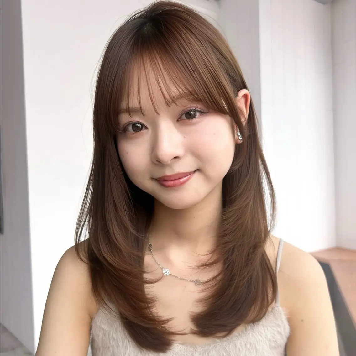 セミロング 池袋似合わせカット ✂️YUUKIのヘアスタイル