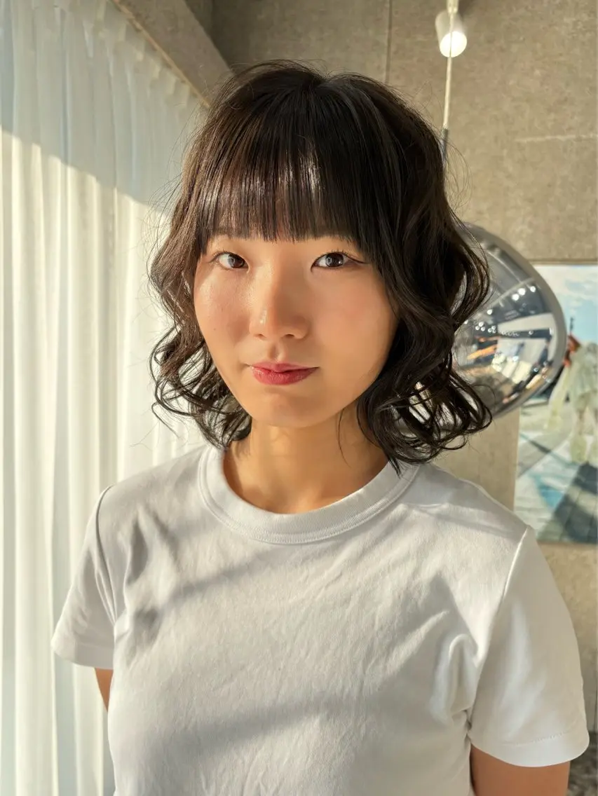 カラー ブラウンカラー KUBO HADUKIのヘアスタイル
