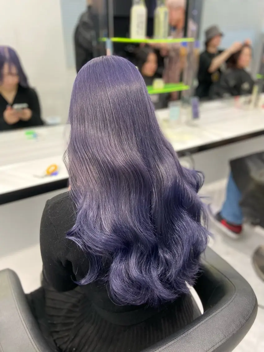 ロング カラー ヘアアレンジ ヘアカラー トリートメント ヘアセット レイヤー×透明感カラ ーHAYATOのヘアスタイル