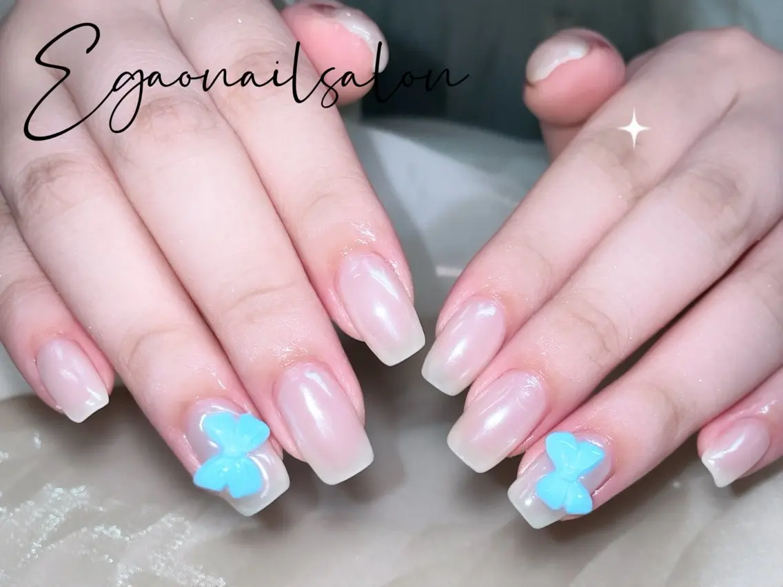 ネイル アートネイル フットネイル フレンチネイル ジェルネイル グラデーション ハンドネイル EGAO NAIL 錦糸町店のネイルデザイン