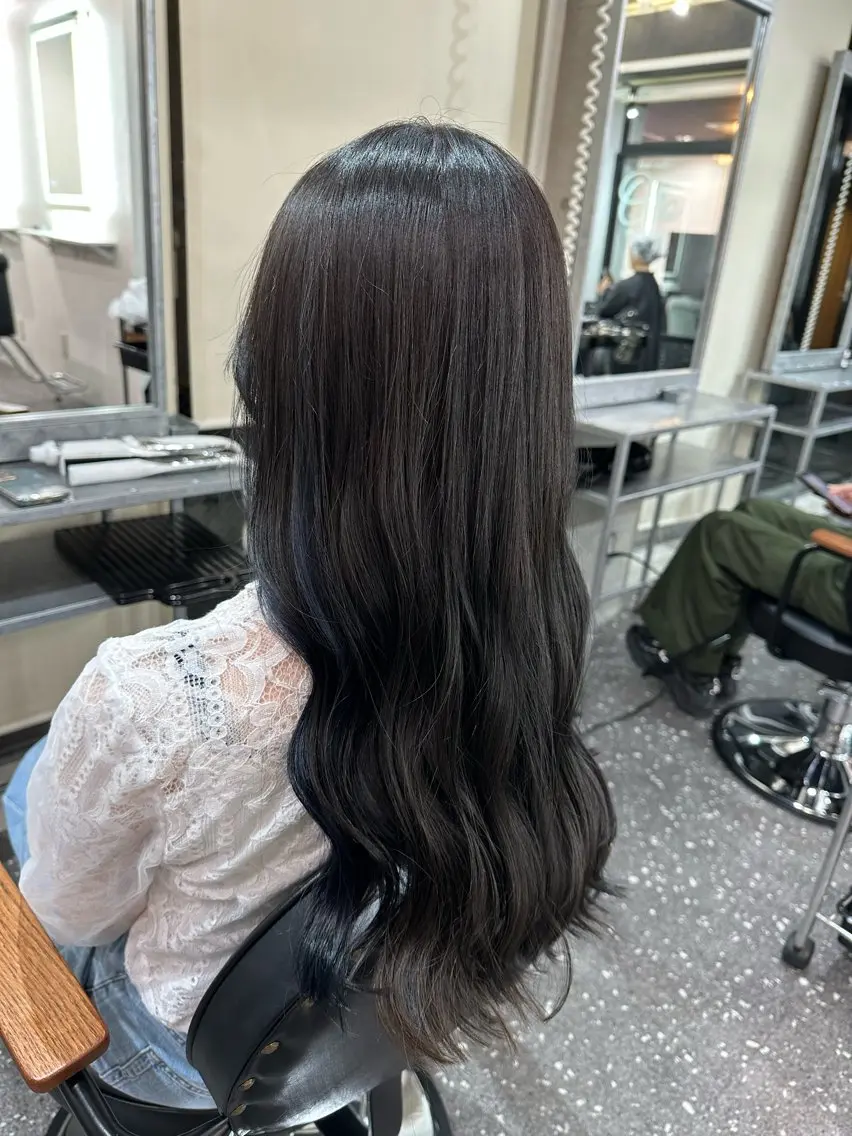 ロング カラー カット ヘアカラー トリートメント 髪質改善⭐️縮毛矯正 中野⭐️Rinaのヘアスタイル