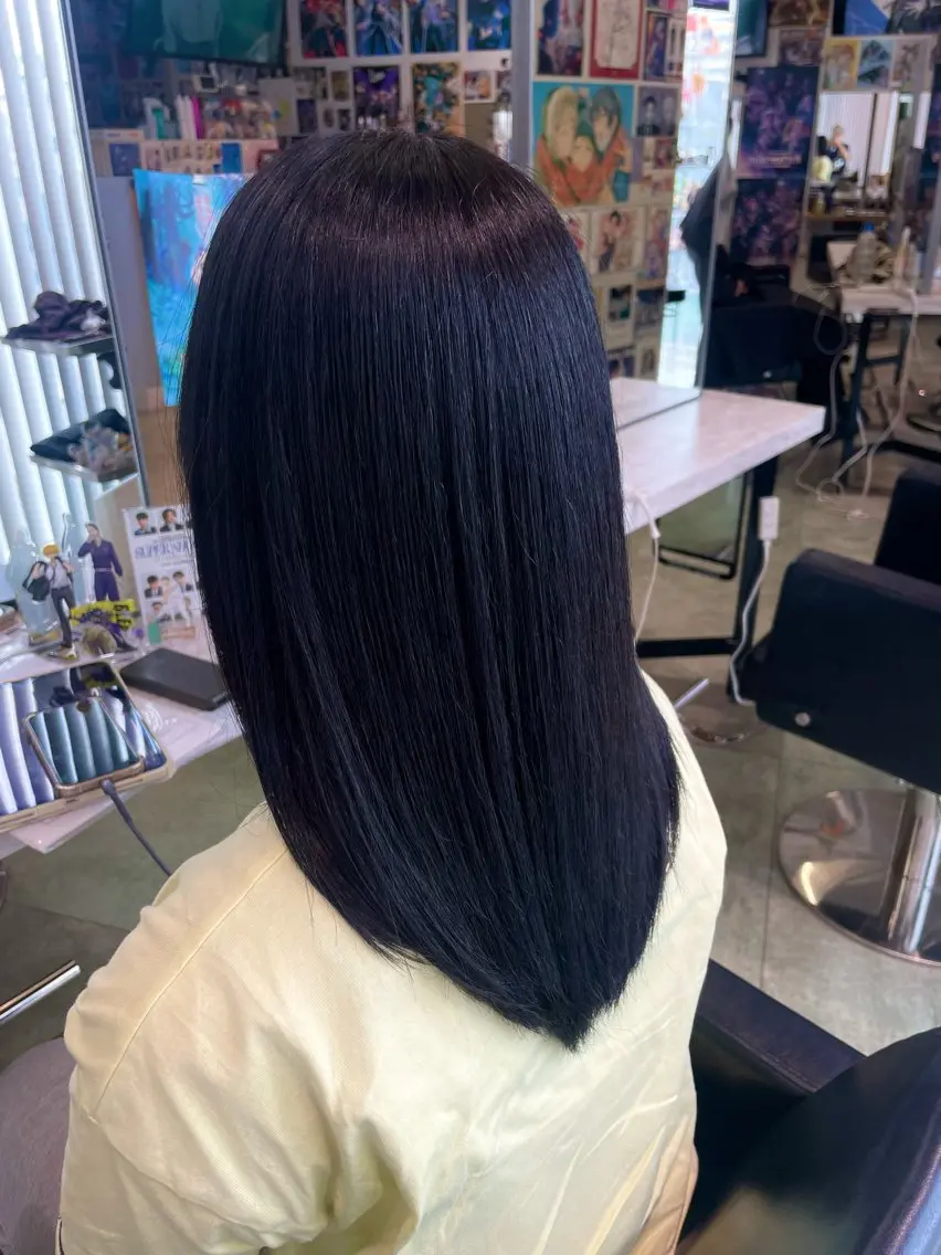 ミディアム カラー オタク🍒 モロホシユウキのヘアスタイル