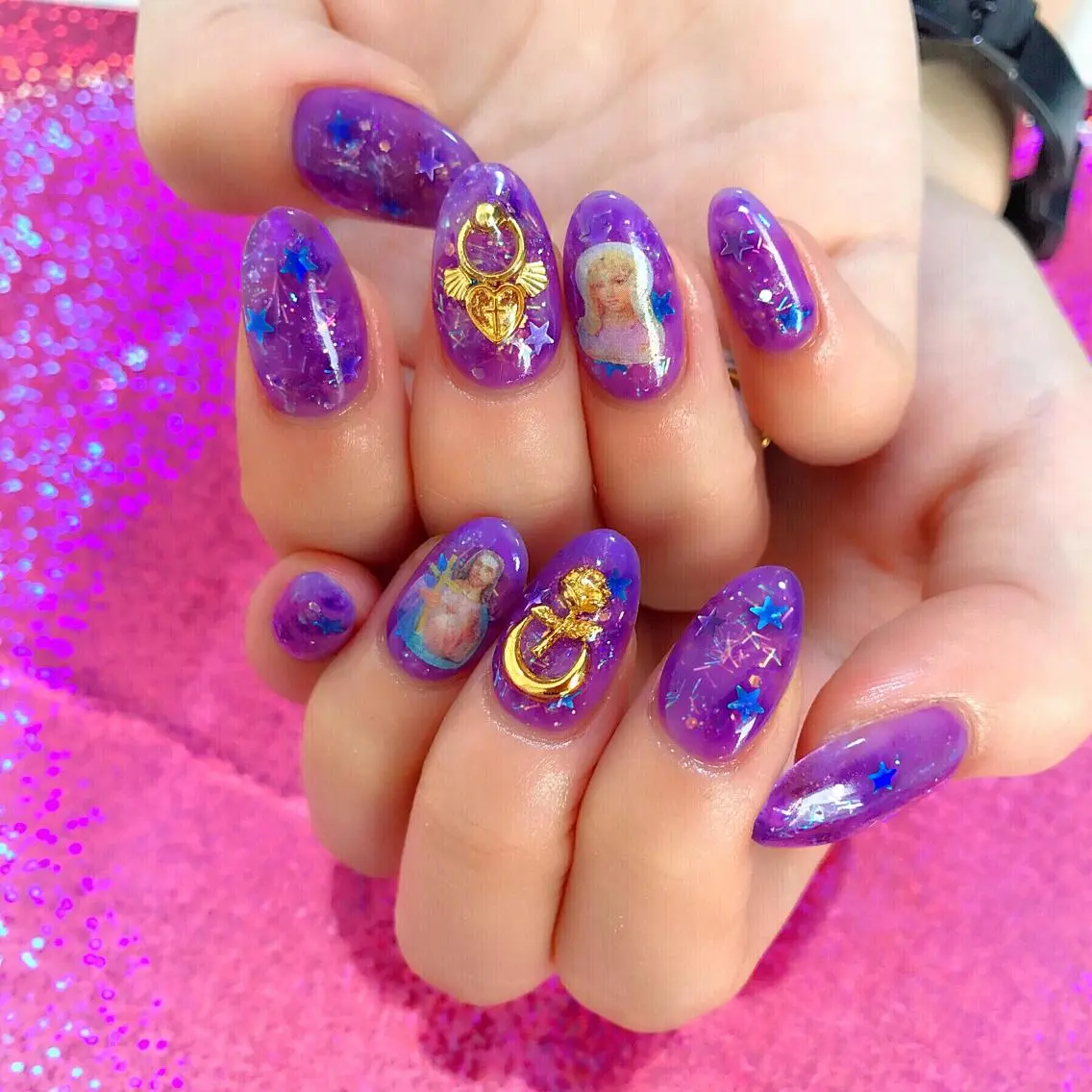 ネイル ストーンネイル nail salon A'n bijouのネイルデザイン