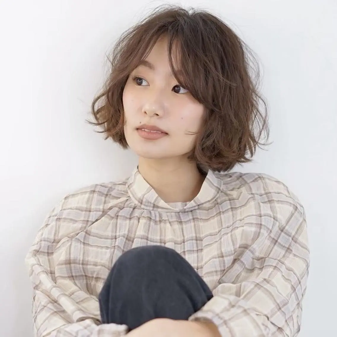ミディアム カラー ヘアアレンジ 透明感カラー トリートメント PearL suzukaのヘアスタイル