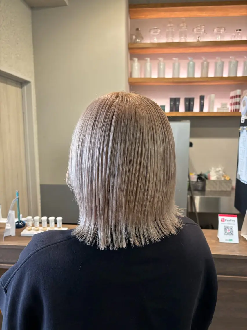 ミディアム カラー ヘアカラー あべ ゆうかのヘアスタイル