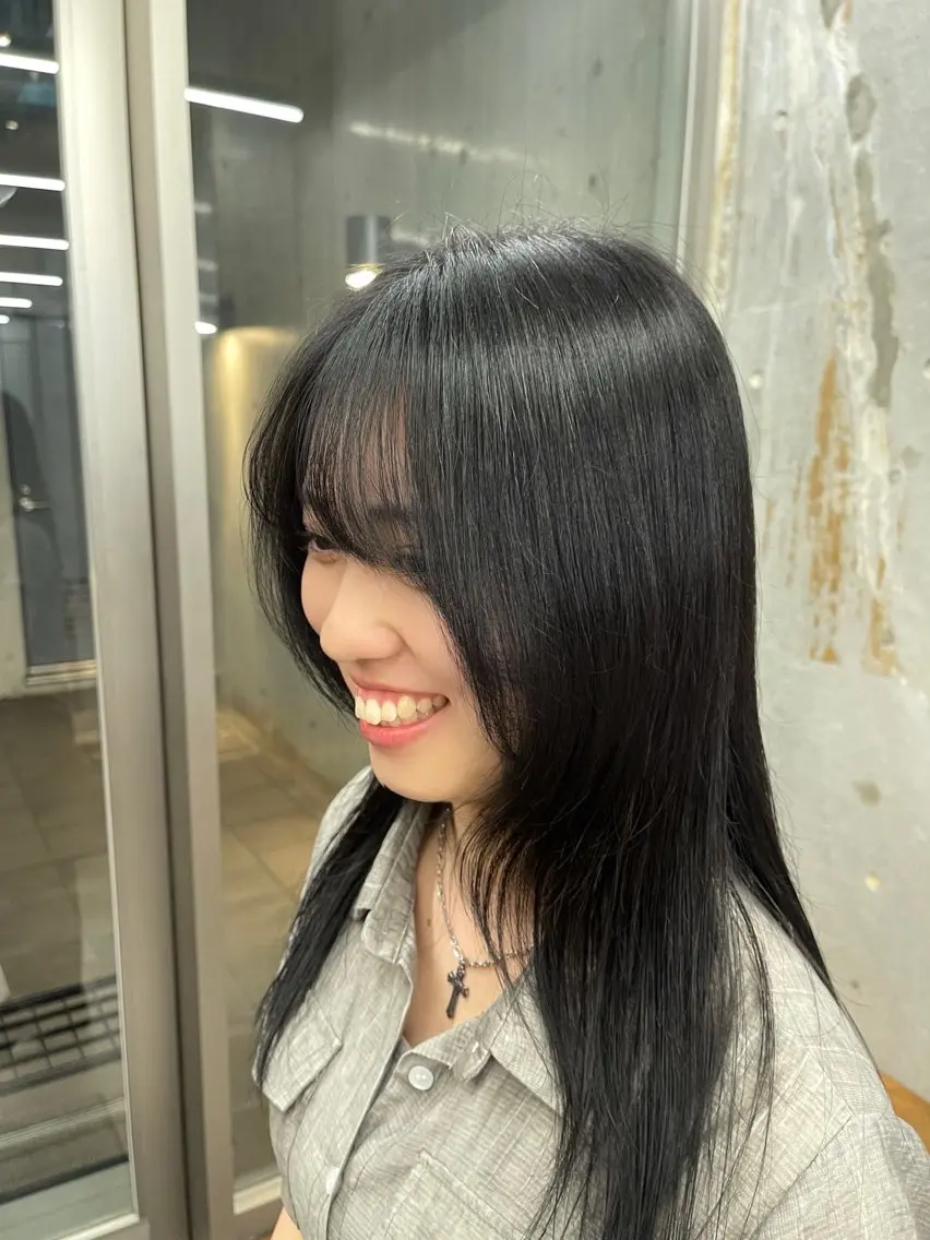 セミロング ヘアカラー トリートメント 柔らかいハイトーン× 似合わせ/Yoheiのヘアスタイル