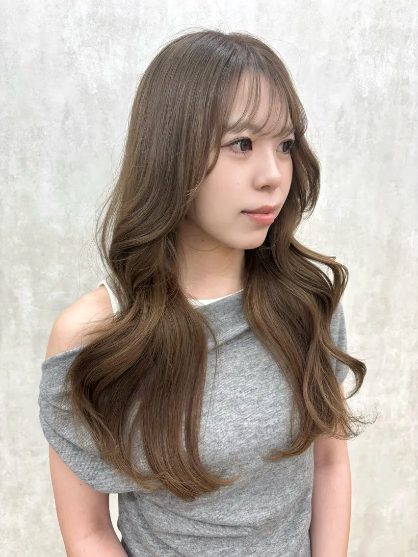 カラー ヘアカラー 梅原 結唯のヘアスタイル