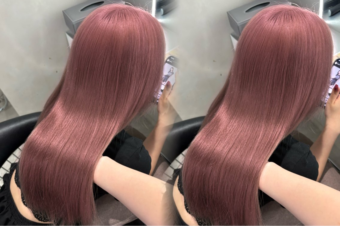 ロング ヘアカラー トリートメント 🤍艶髪 × 透明感カラー│フウカのヘアスタイル