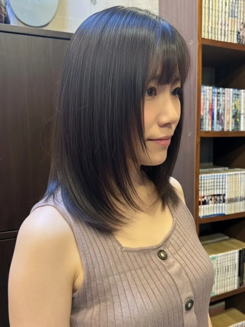 前髪カットのみの写真