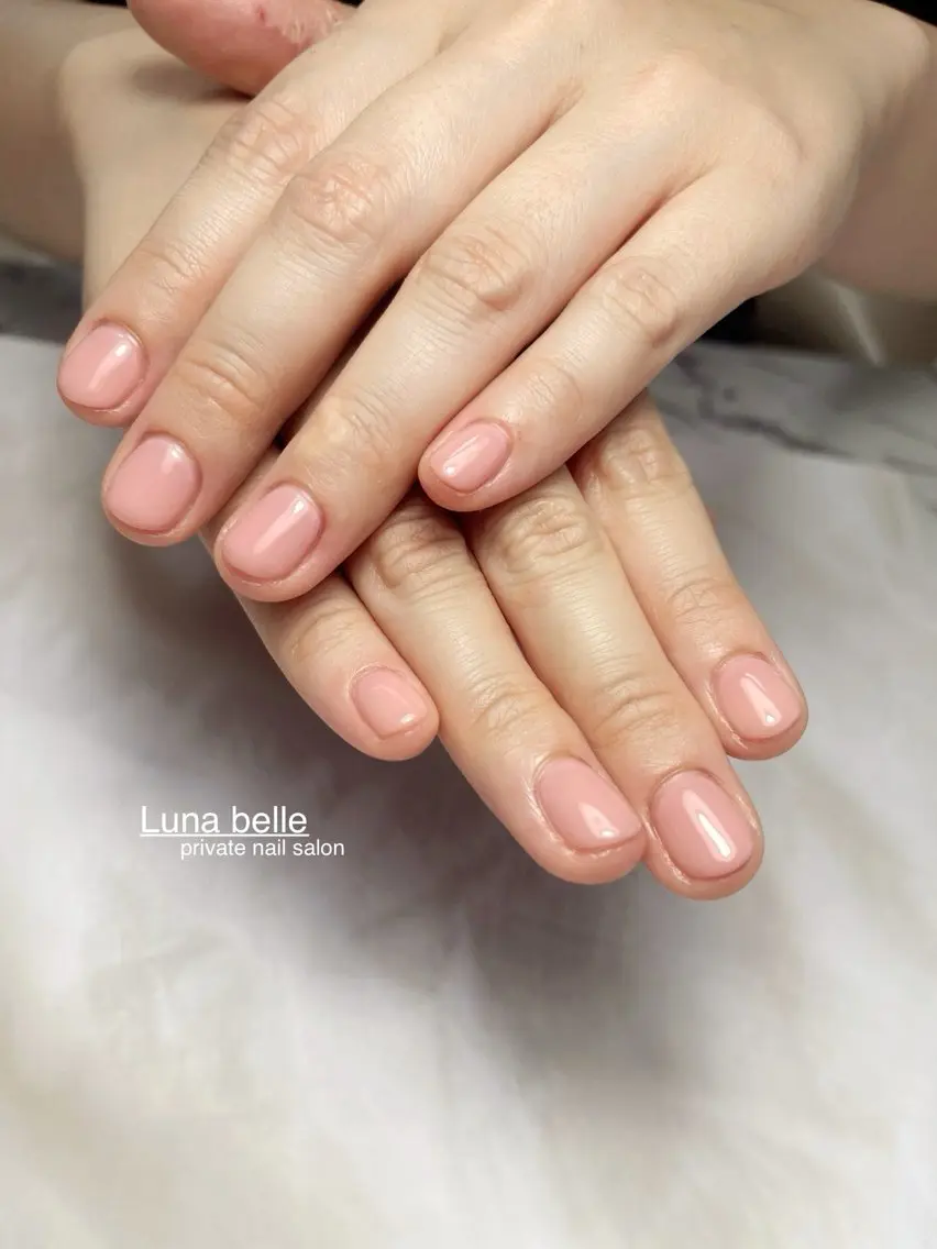 ネイル ワンカラーネイル ハンドネイル LUNA BELLEのネイルデザイン