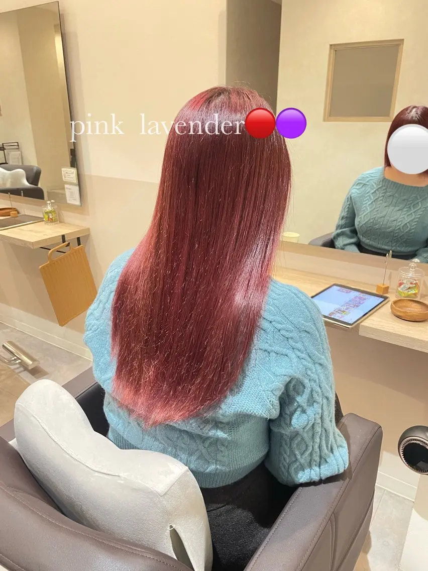 ロング ピンクラベンダー ヘアカラー マサキ/メンズカット カラー/モデル募集中のヘアスタイル