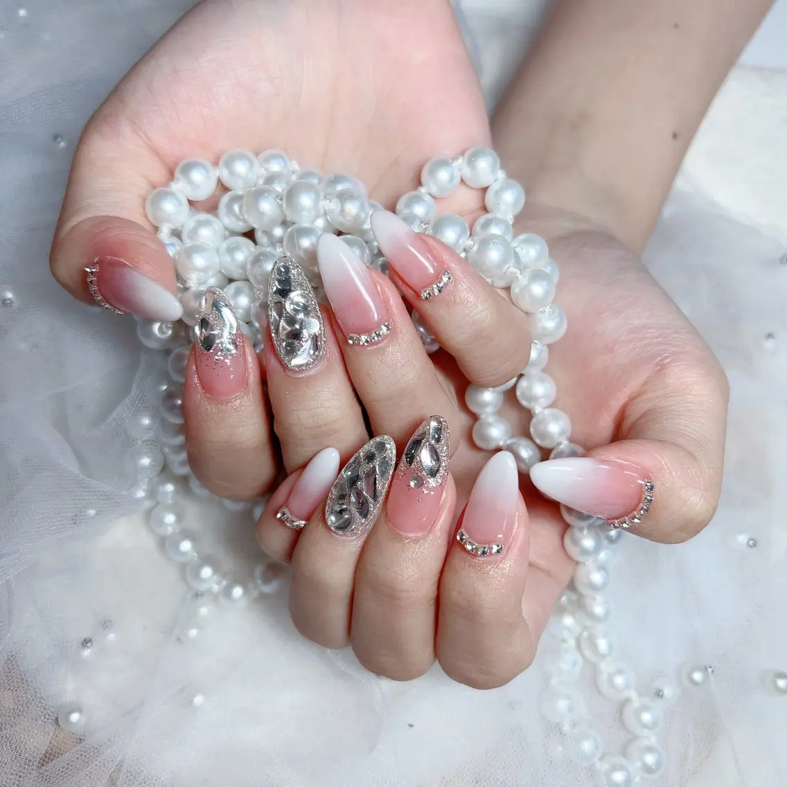 ネイル ハンドネイル M 🌷Nail 長さだし専門店のネイルデザイン