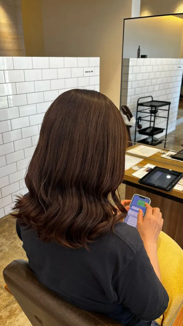 カラー 坂下 かのんのヘアスタイル