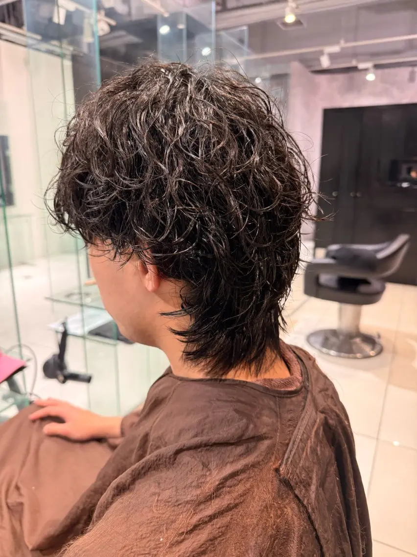 パーマ メンズ カット パーマ ✨韓国メンズ特化✨ MIWATO🇰🇷のヘアスタイル