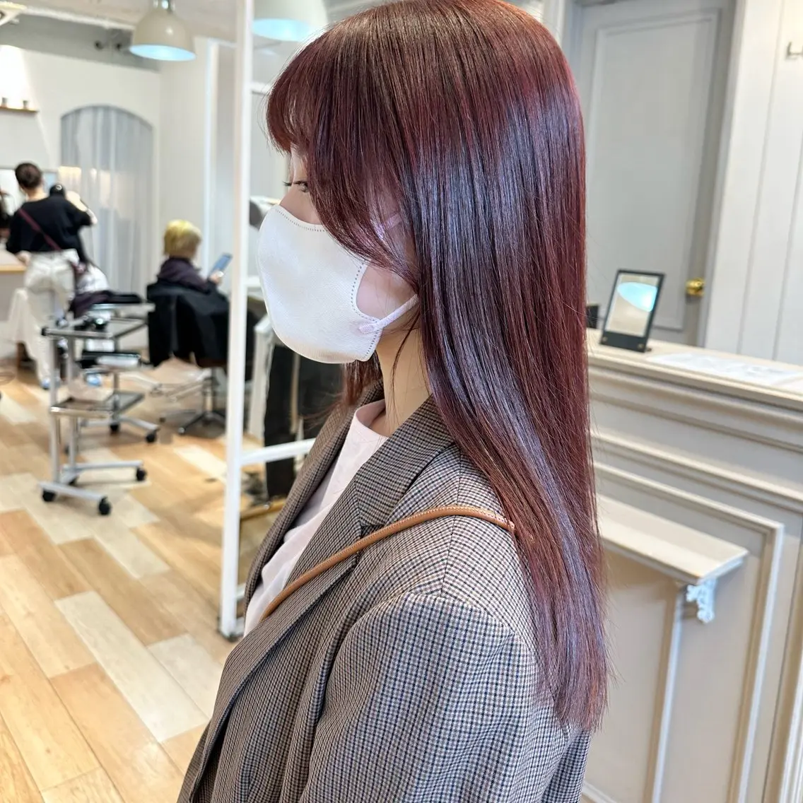 ロング カラー ブリーチ 透明感カラー ブリーチなしカラー 縮毛矯正 カット ヘアカラー 縮毛/透明感カラー Mariamu🫧のヘアスタイル
