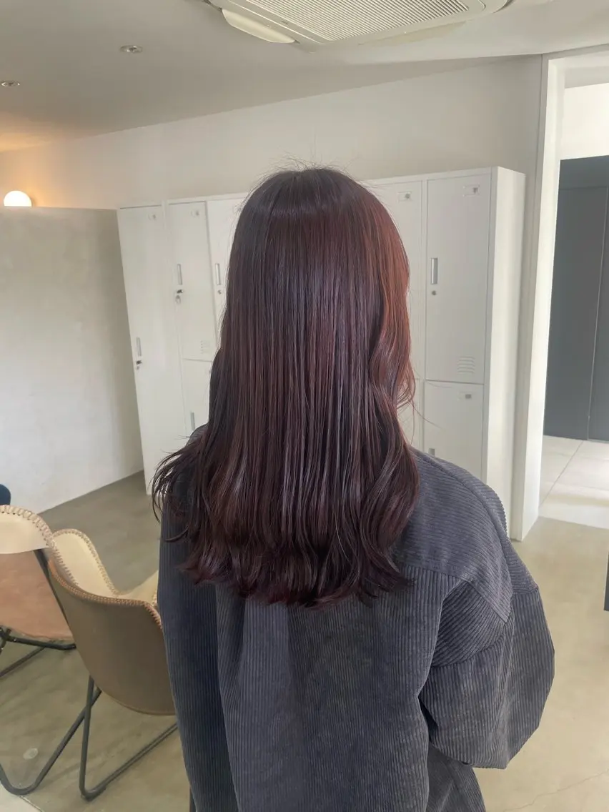 ロング カット ヘアカラー トリートメント Yucca/ モモコのヘアスタイル