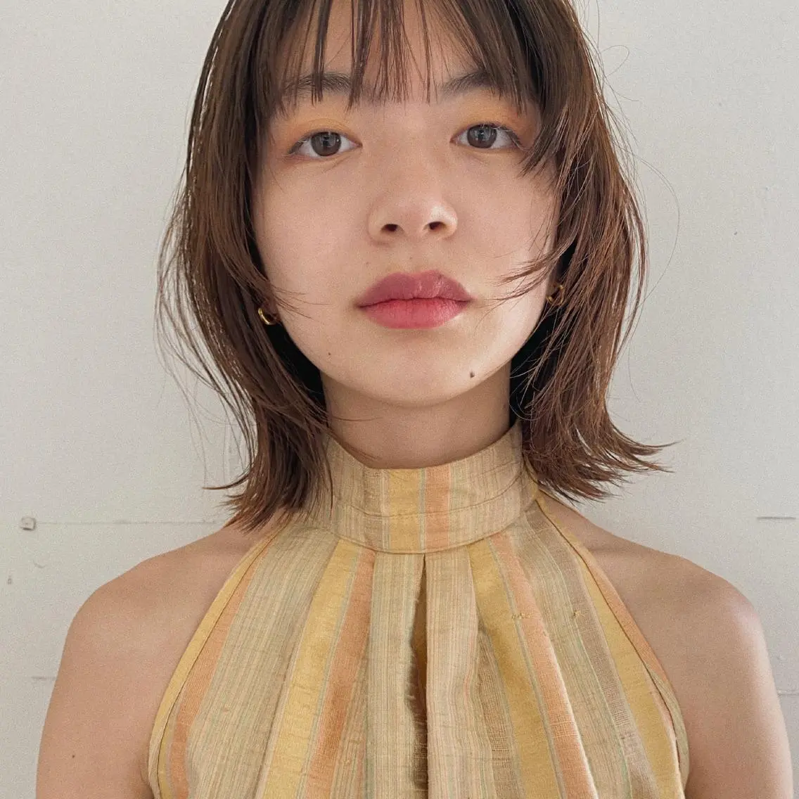 ミディアム レイヤーカット カット トリートメント ニュアンスヘア🌔 nanakoのヘアスタイル