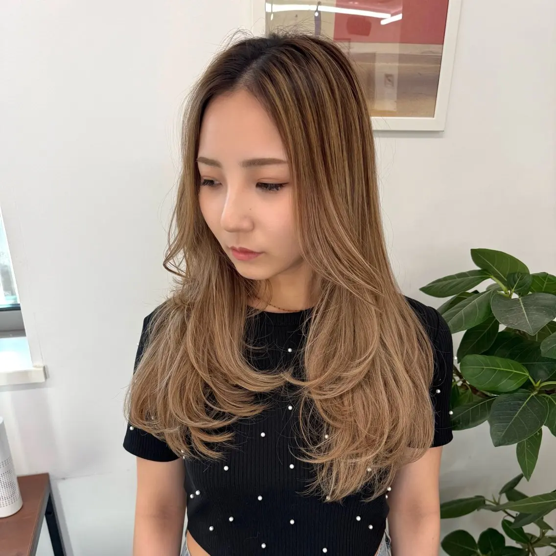 ロング レイヤーカット カット ヘアカラー 📍葛西りんたろう/ ENVのヘアスタイル
