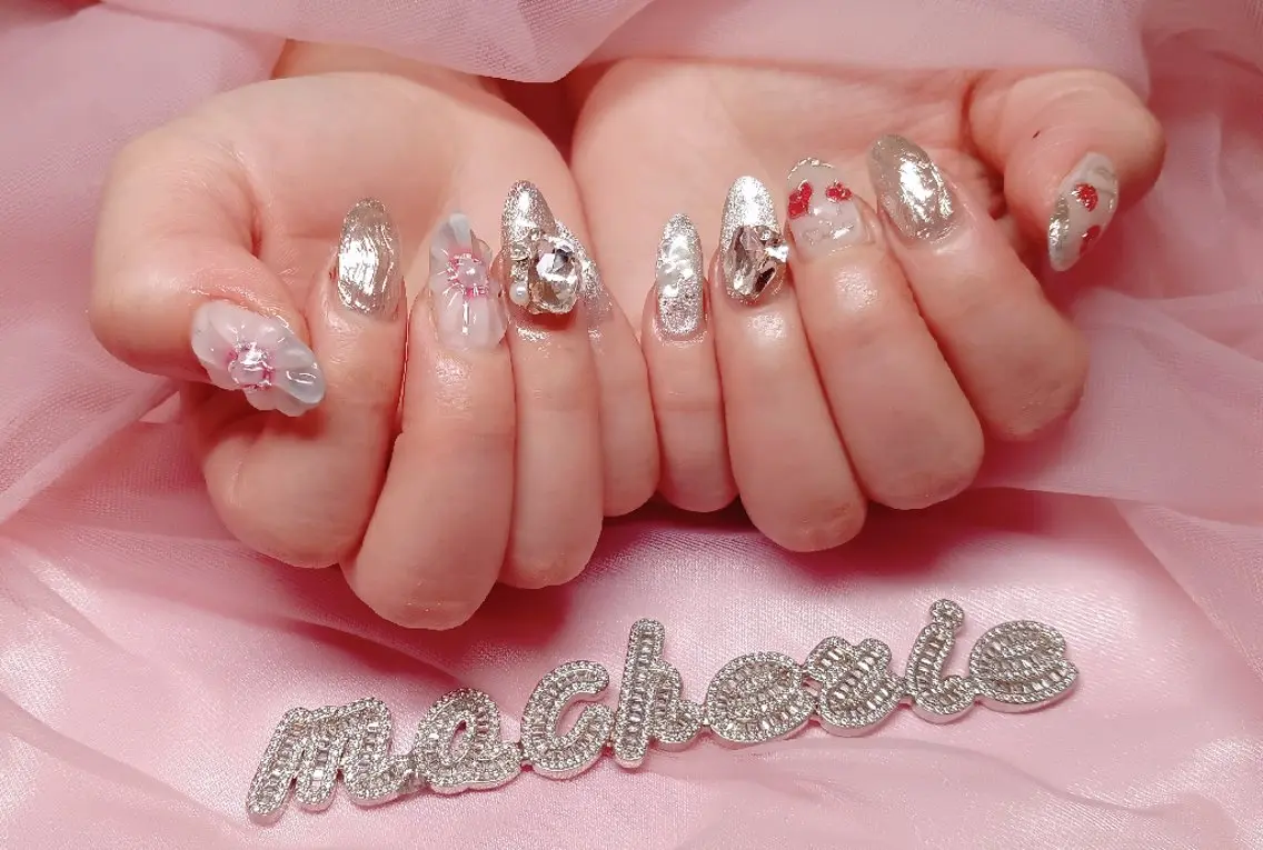 ネイル 春ネイル ハンドネイル Nail Salon macherieのネイルデザイン