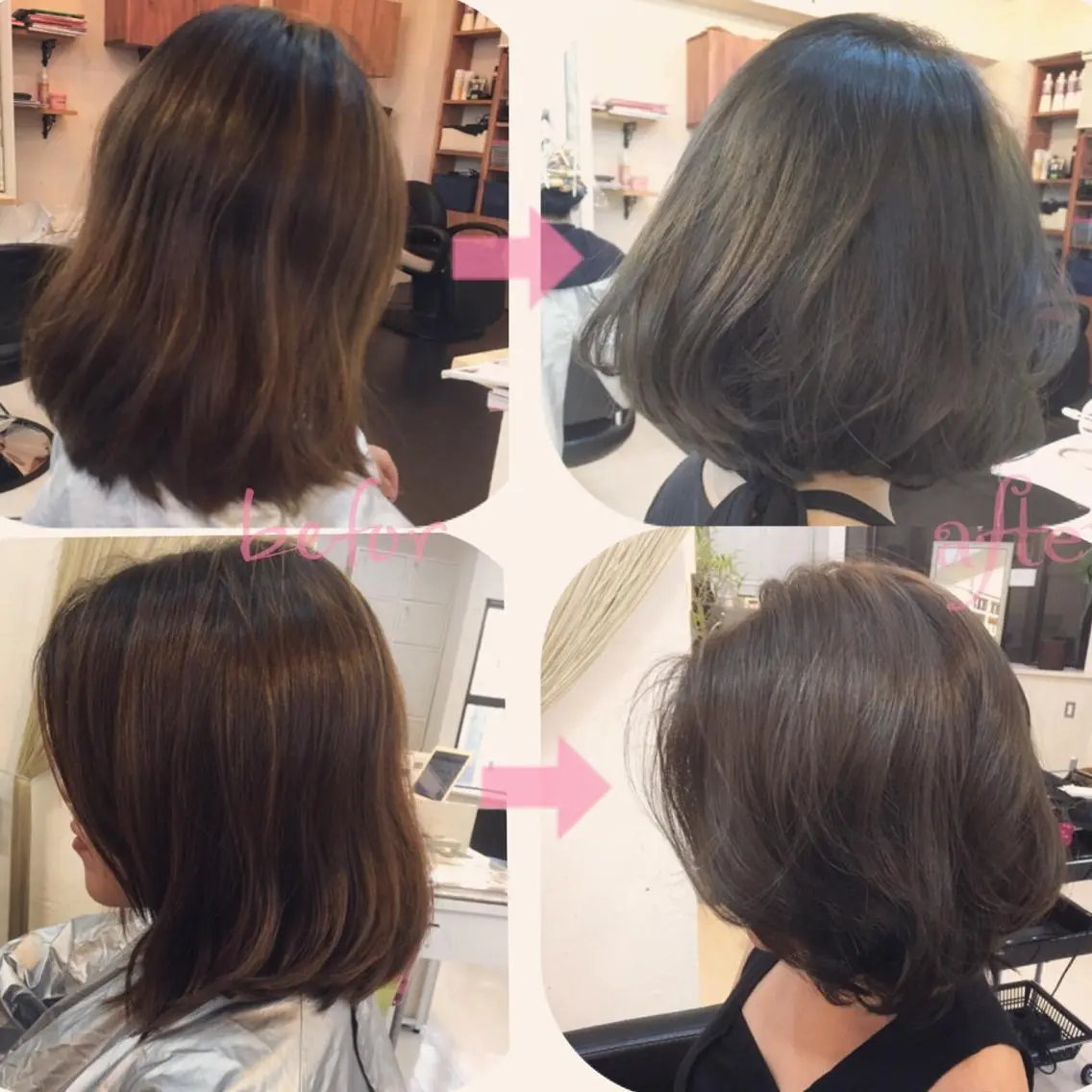 ミディアム カラー ブルーカラー ブルージュ soul salon ✩☪︎⋆｡IZUMIのヘアスタイル