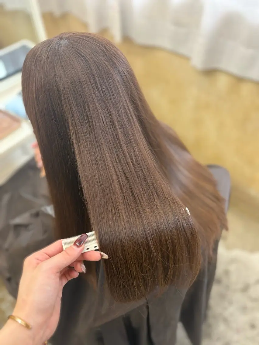 ロング ヘアカラー トリートメント Retsu /UniQのヘアスタイル