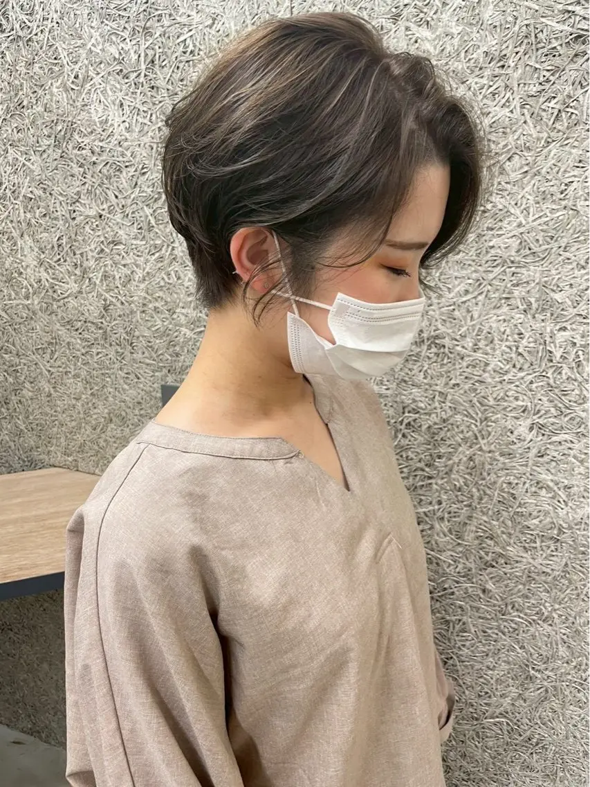 ショート カラー ショートボブ ボブ ショートヘア HAKU 津久野のヘアスタイル