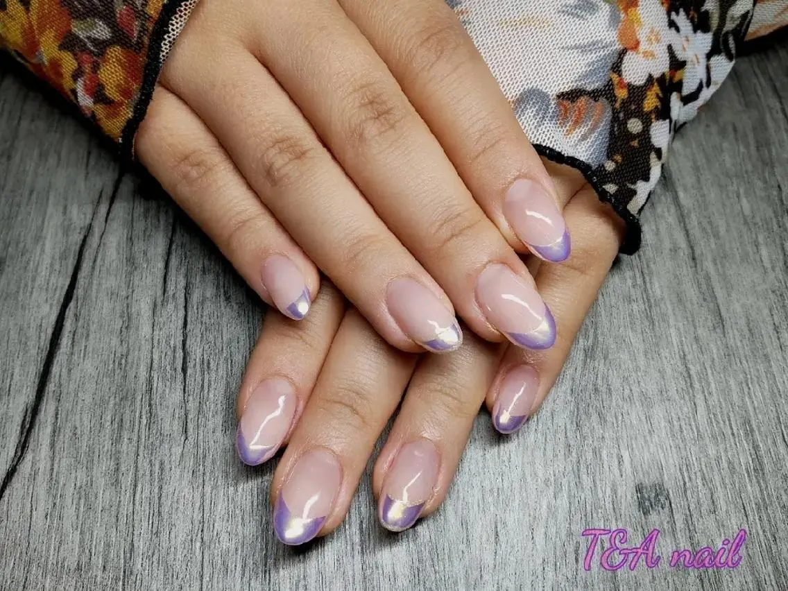 ミディアム ネイル フレンチネイル ジェルネイル ニュアンスネイル スカルプネイル シンプルネイル T&A nailのネイルデザイン
