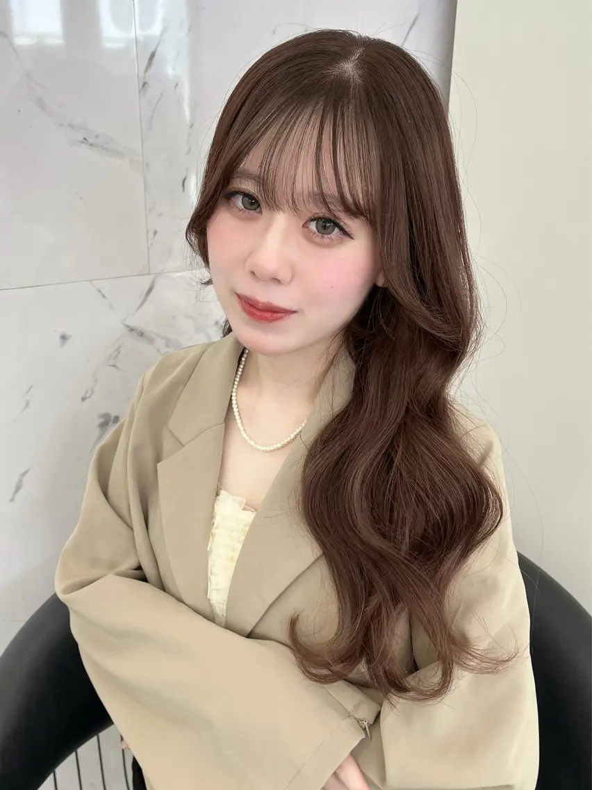 【リピート人気♡】ブリーチなしで明るく🎀ダブルカラー＋スタイリングの写真