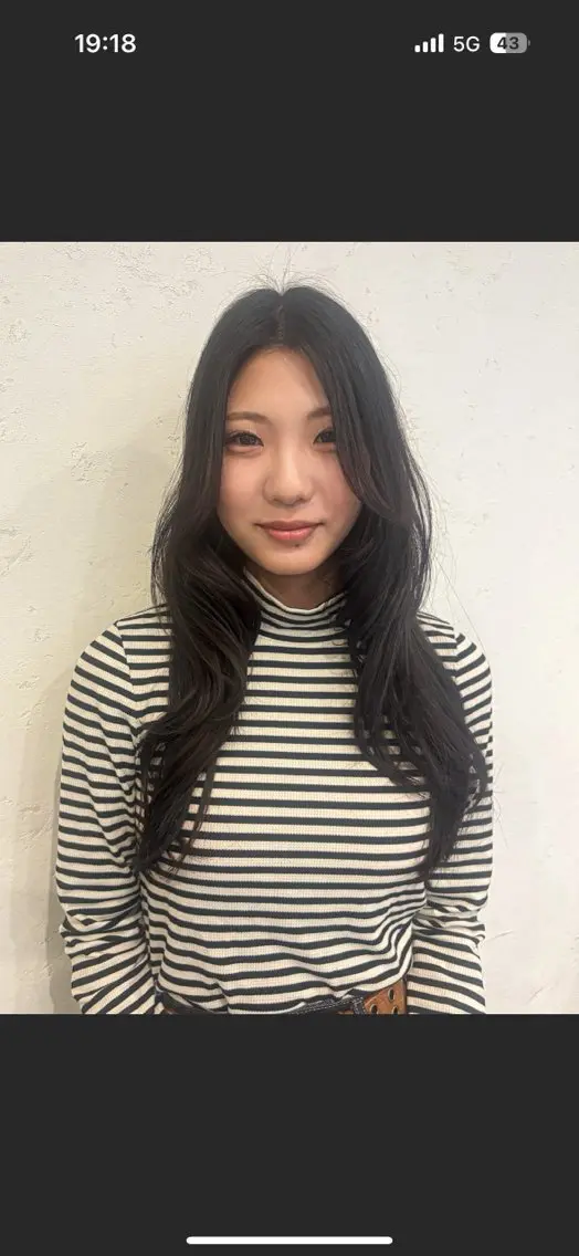 ロング カット トリートメント 大人韓国レイヤー🫧 暖色カラー/はるのヘアスタイル