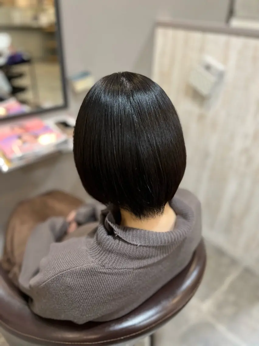 ショート 縮毛矯正 Naru┆川西能勢口 ┆髪質改善のヘアスタイル