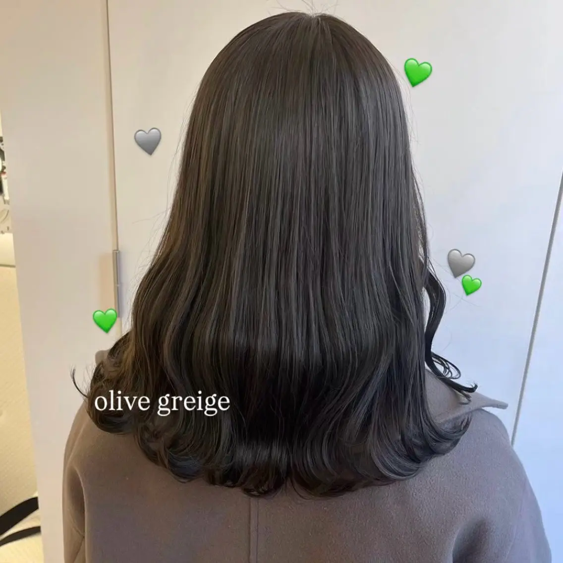 セミロング カラー ヘアカラー トリートメント Parve Mix 森 美遥🩶⛓️のヘアスタイル