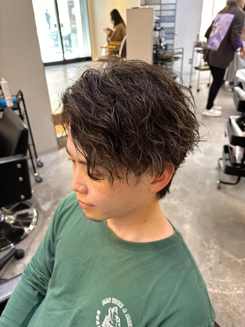 パーマ メンズ カット パーマ レイヤー/大人メンズ パーマ🌀 平島拓也のヘアスタイル