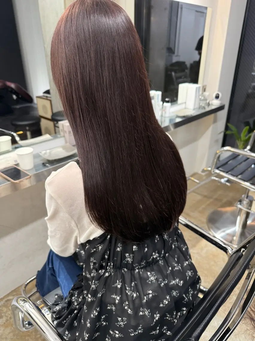 セミロング カット ヘアカラー トリートメント 透明感ベージュ特化 YUTO/ユウト店長のヘアスタイル