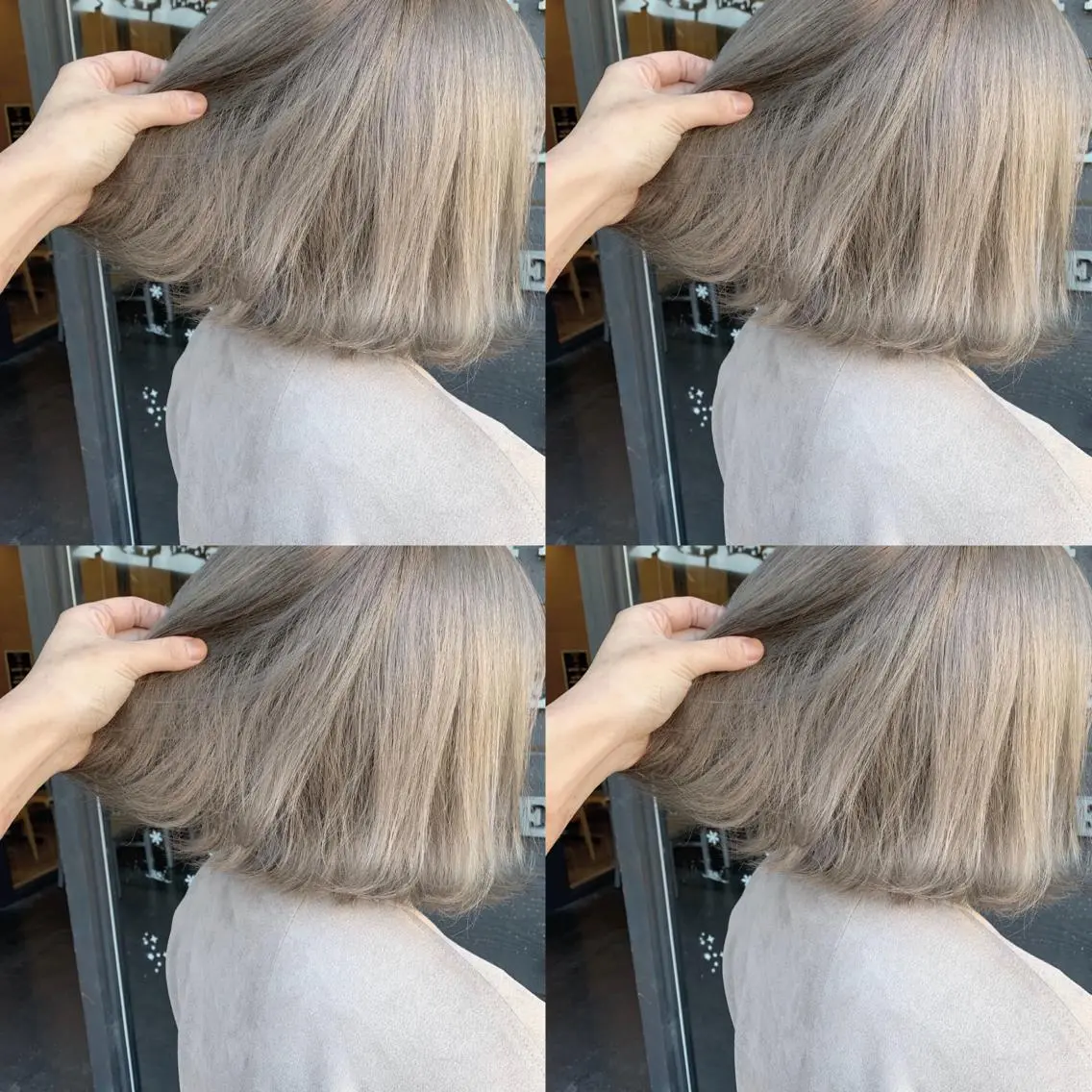 ショート カラー ヘアアレンジ マツエク・マツパ ブロンド ハイトーンカラー ヘアカラー 袴田 伊代のヘアスタイル