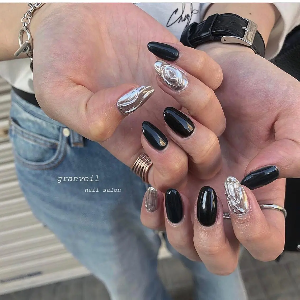 ネイル ニュアンスネイル nail salon granveilのネイルデザイン