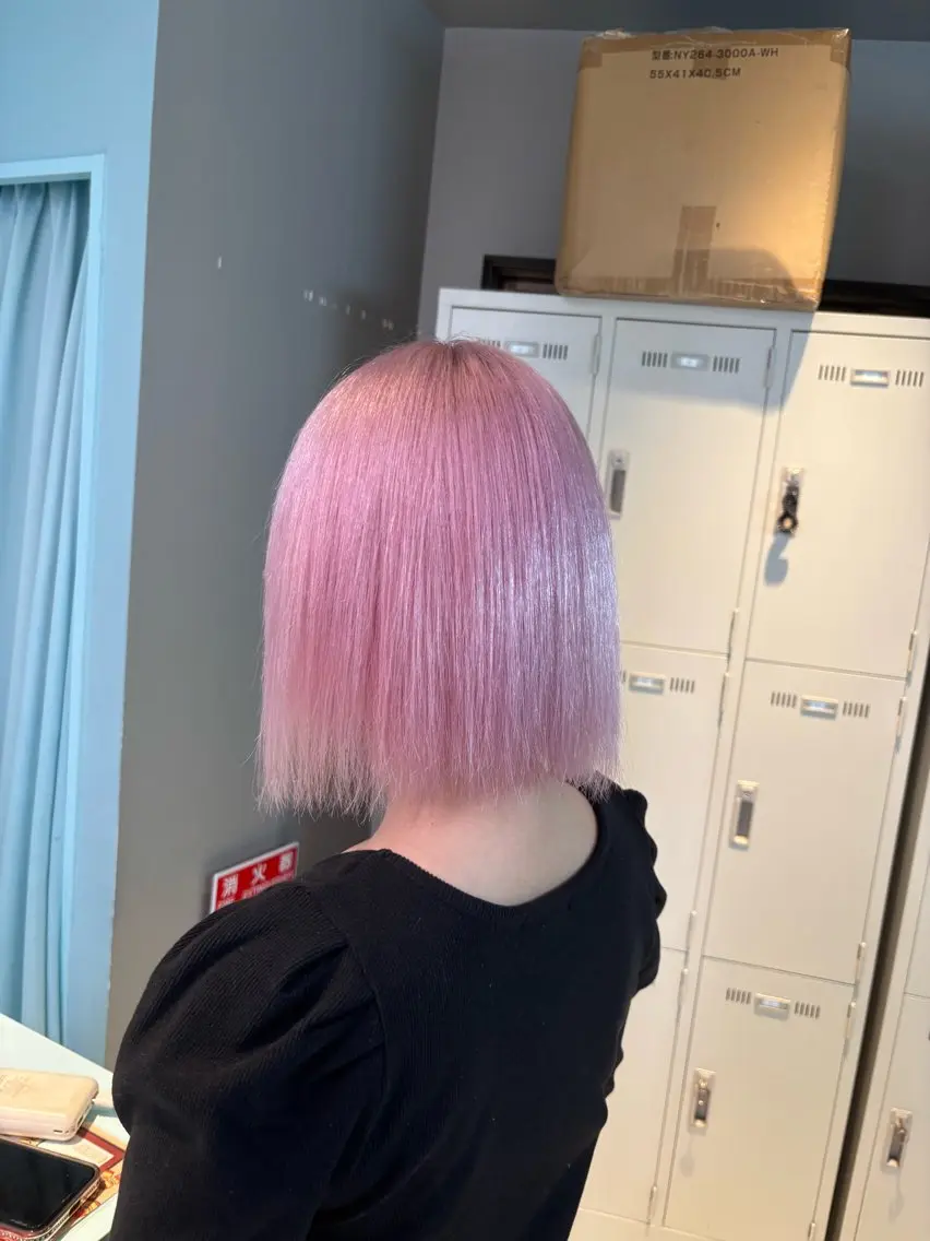ミディアム カラー 透明感カラー ピンクカラー ヘアカラー 透明感×似合わせ ピンクヘアsyuyaのヘアスタイル