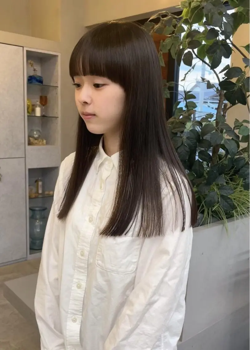 フェイスライン縮毛矯正の写真