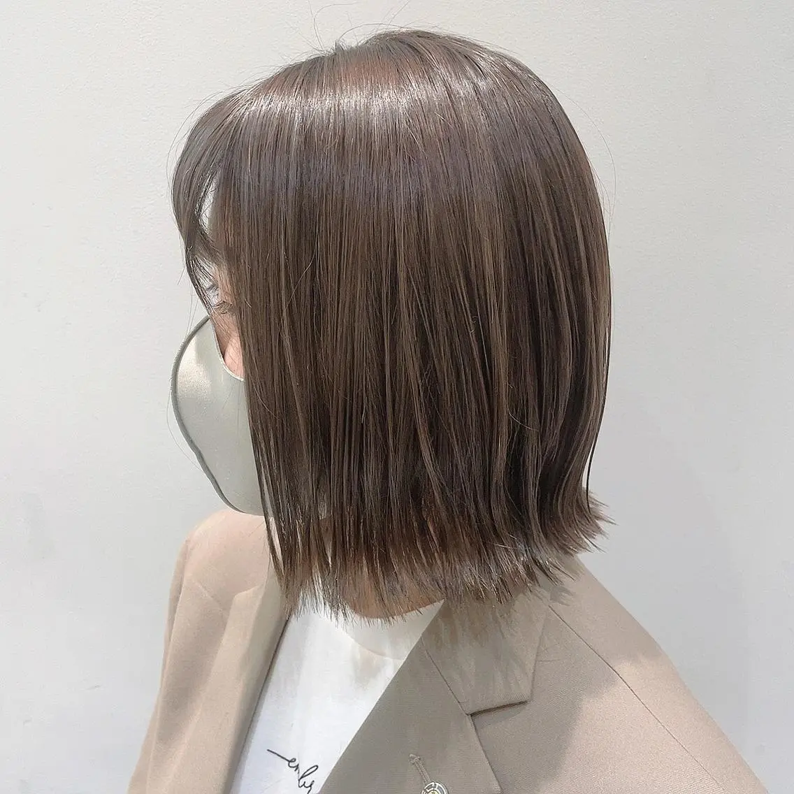 ミディアム カラー グレージュ ヘアカラー トリートメント 🦖鶴岡 香純🦖のヘアスタイル