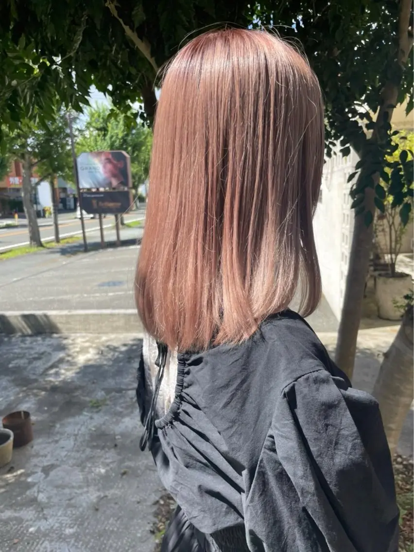 ロング ヘアカラー ツヤ感カラー 🩵かりんのヘアスタイル