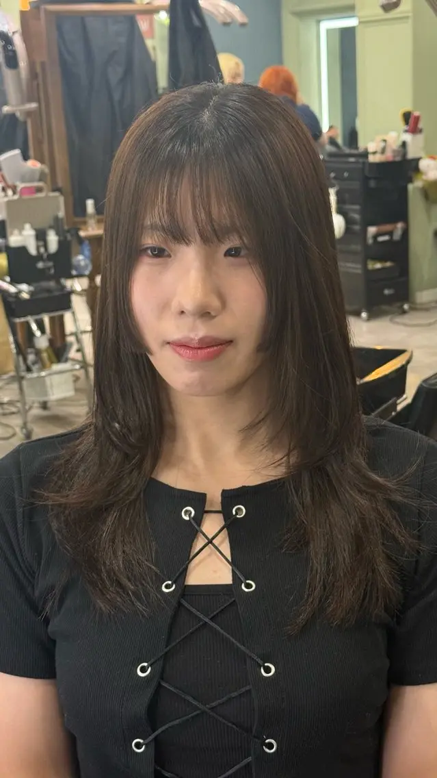 ロング ♡roa/韓国ヘア/ 似合わせカット🧸のヘアスタイル