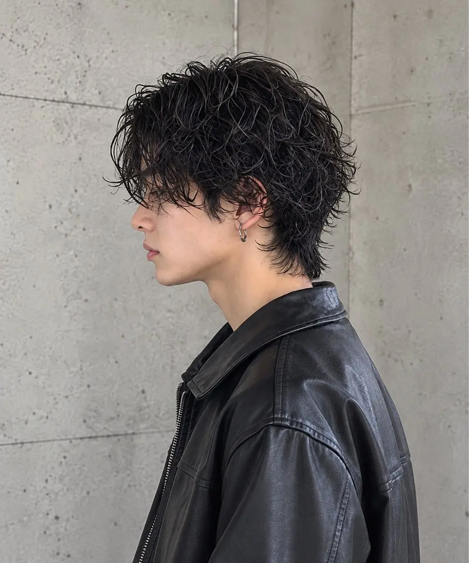 パーマ メンズ カット パーマ 鳥ちゃん🐥/中性系 /西中島/新大阪のヘアスタイル