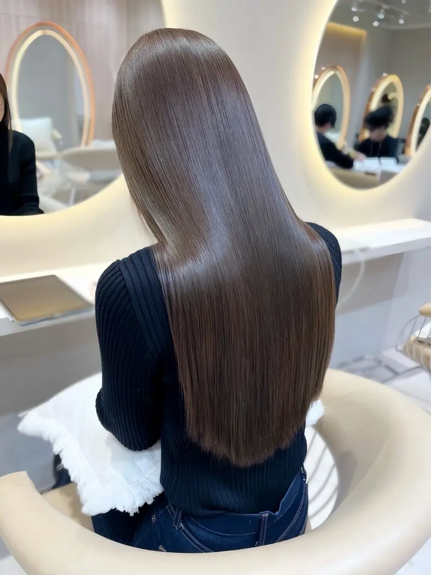 🌈minimo 9.10月限定クーポン💖【絹髪になりたい方へ】美髪縮毛矯正×クイックトリートメント🌷🫧の写真