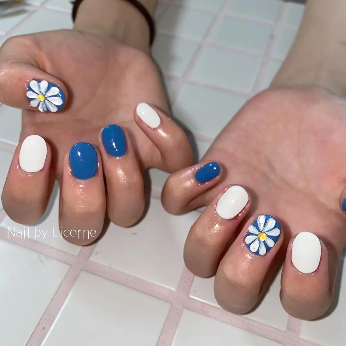 ネイル アートネイル オーロラネイル フレンチネイル 氷ネイル・うるうるネイル マグネットネイル ハンドネイル Nail by Licorneのネイルデザイン