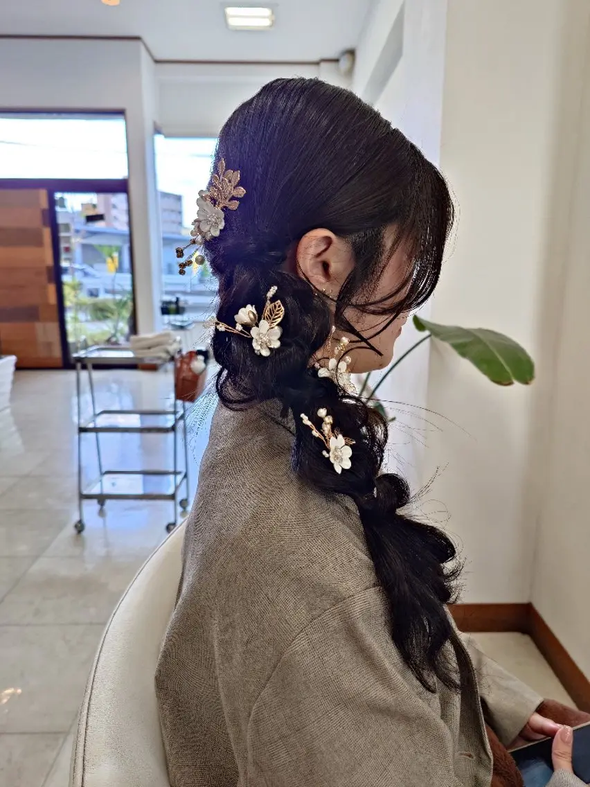 ロング ヘアアレンジ ロング ヘアセット ｷﾝｼﾞｮｳ ｴﾅﾐのヘアスタイル