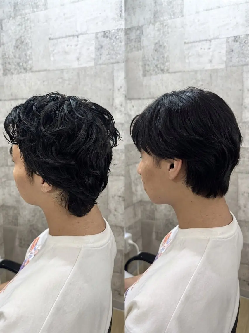 【メンズ限定】メンズカット+毛流れ縮毛矯正+シャンプーブローの写真