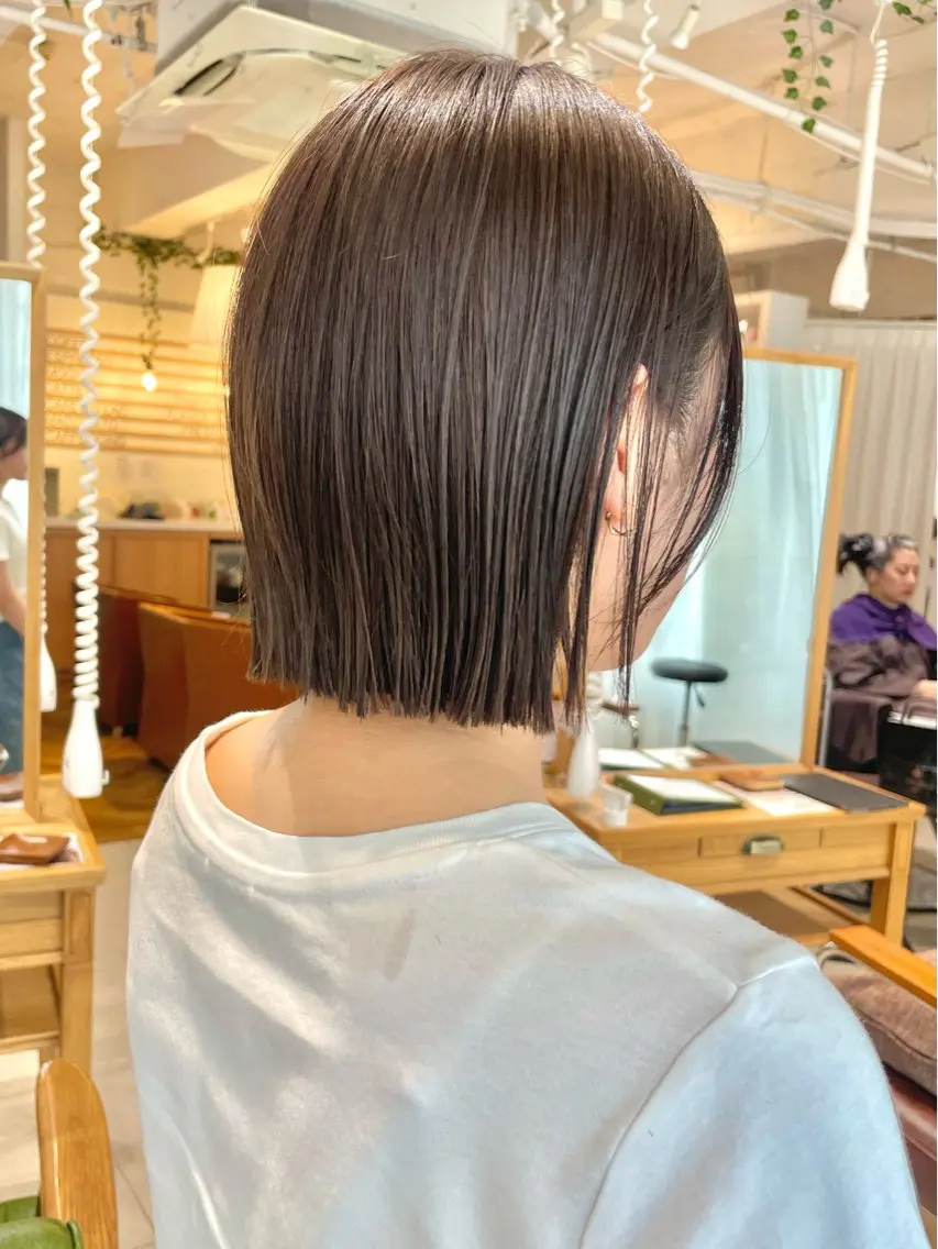 ショート カラー カット トリートメント くがれいじ 梅田/ショート/ボブのヘアスタイル