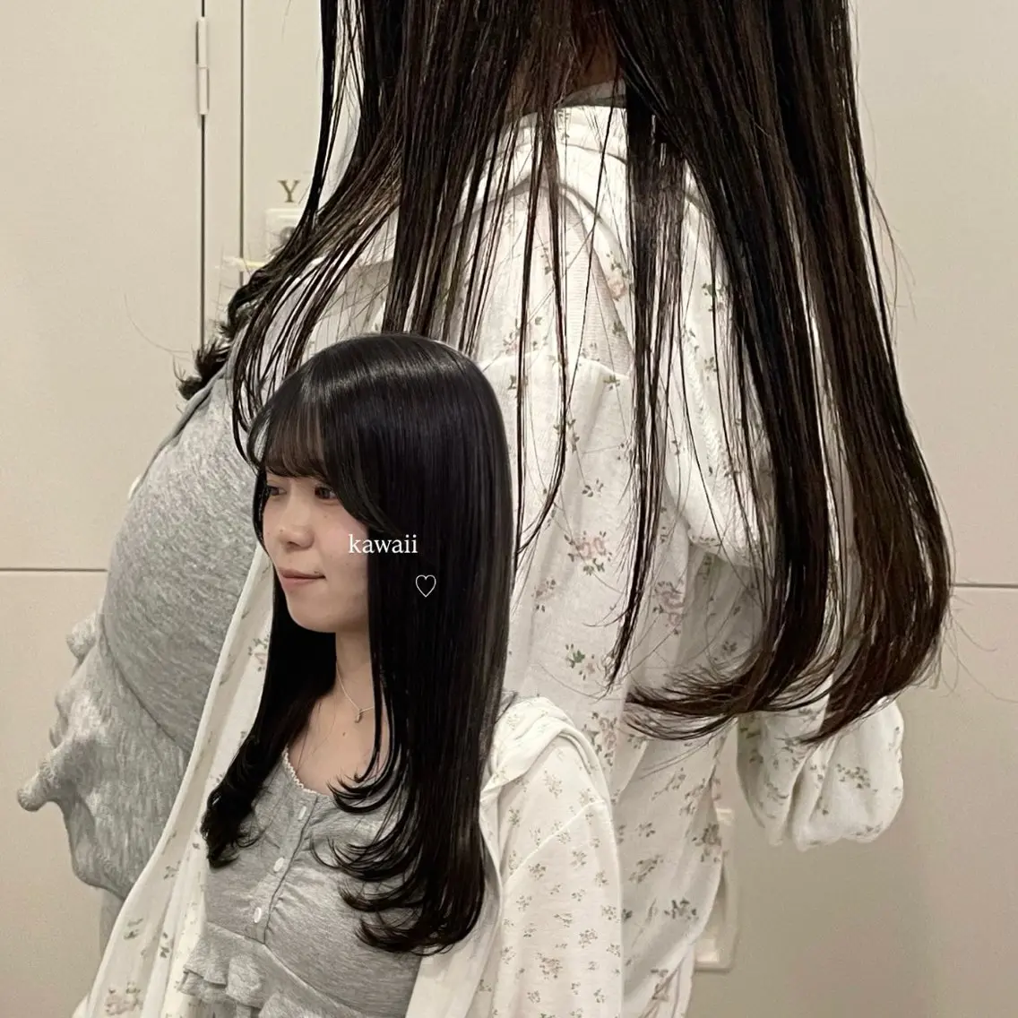 ロング カラー カット ヘアカラー canon/レイヤー /透明感カラーのヘアスタイル